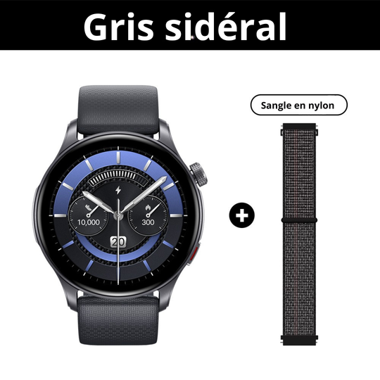 Zeblaze-Btalk-3-Montre-connectée-GPS-AMOLED-1,43-autonomie-7-jours-avec-fonctions-multiples-couleur-Gris sidéral