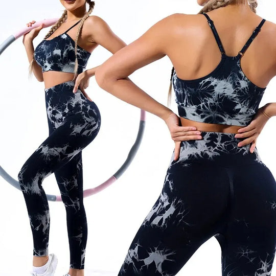 ensemble de Sport Femme Tie-Dye Sans Coutures CZGUKE™