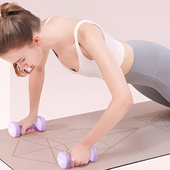 Lot de deux haltères  antidérapants de 0,5 kg - Power shift fitness