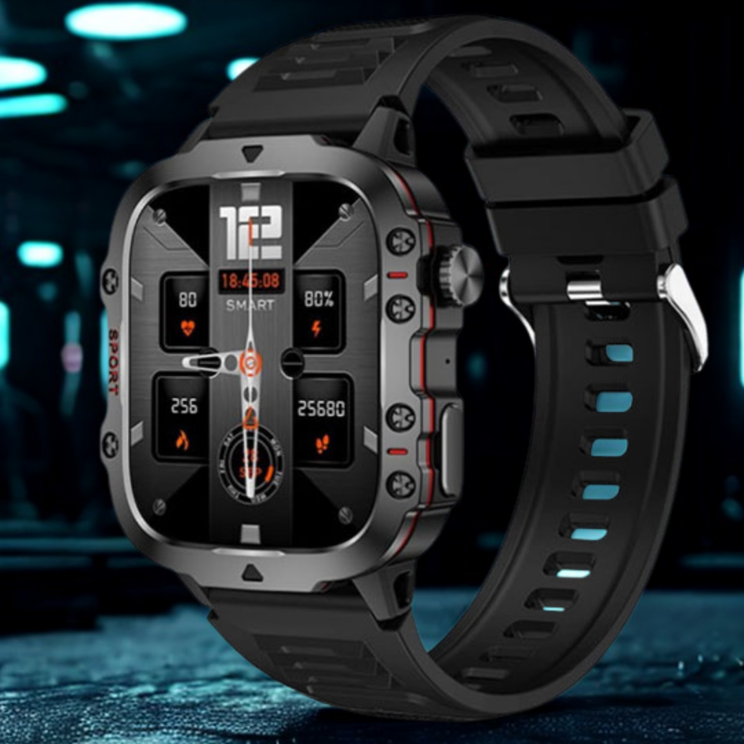 montre fitness noire intelligente et étanche CRTORRS™