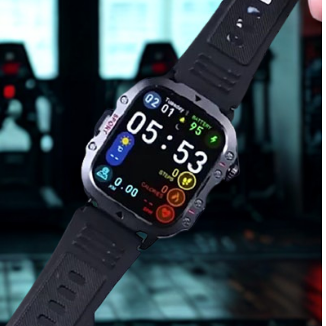 montre fitness noire intelligente et étanche CRTORRS™