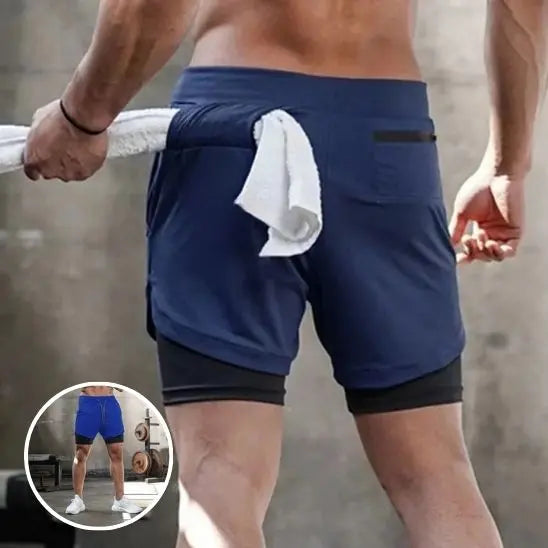 Short de sport court pour homme 2 en 1 - Power shift fitness