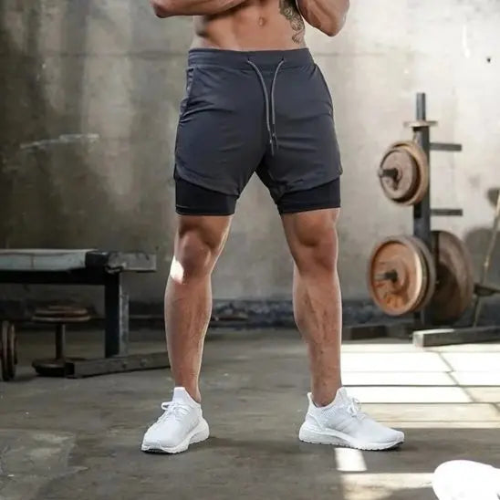 Short de sport court pour homme 2 en 1 - Power shift fitness