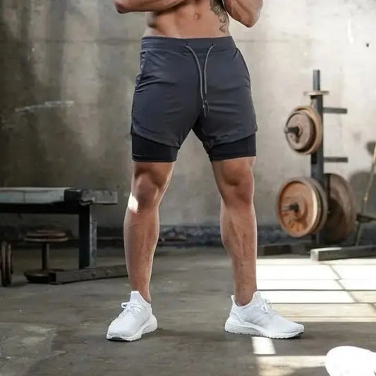 Short de sport court pour homme 2 en 1 - Power shift fitness